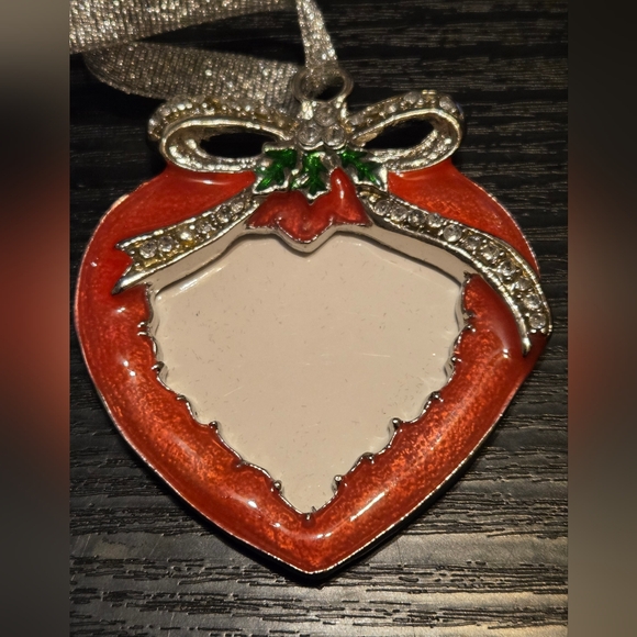 Set Of 4 Metal Heart Picture Frame 2x2" Ornaments Valentine's Day - Picture 2 of 3